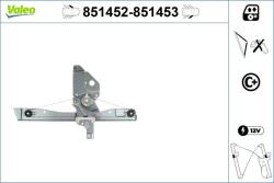 VALEO Mecanism actionare geam VALEO 851452 (851452) - fixbox