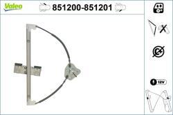 VALEO Mecanism actionare geam VALEO 851200 (851200) - fixbox