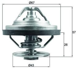 MAHLE Termostat, lichid racire MAHLE TX 158 83 (TX 158 83)