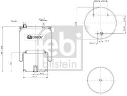 Febi Bilstein Burduf, suspensie pneumatica FEBI BILSTEIN 38607 (38607)