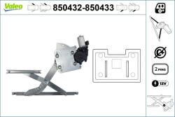 VALEO Mecanism actionare geam VALEO 850432 (850432)