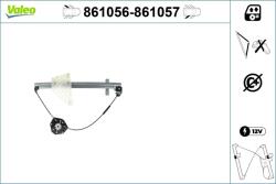 VALEO Mecanism actionare geam VALEO 861056 (861056)