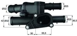 MAHLE Termostat, lichid racire MAHLE TM 2 105 (TM 2 105)