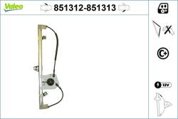 VALEO Mecanism actionare geam VALEO 851312 (851312)