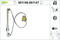 VALEO Mecanism actionare geam VALEO 851146 (851146)