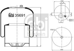 Febi Bilstein Burduf, suspensie pneumatica FEBI BILSTEIN 35691 (35691)