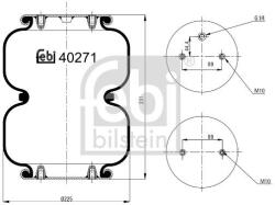Febi Bilstein Burduf, suspensie pneumatica FEBI BILSTEIN 40271 (40271)