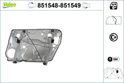VALEO Mecanism actionare geam VALEO 851548 (851548)