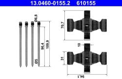 ATE Set accesorii, placute frana ATE 13.0460-0155.2 (13.0460-0155.2)