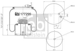 Febi Bilstein Burduf, suspensie pneumatica FEBI BILSTEIN 177299 (177299)