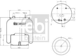 Febi Bilstein Burduf, suspensie pneumatica FEBI BILSTEIN 38537 (38537)