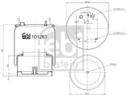 Febi Bilstein Burduf, suspensie pneumatica FEBI BILSTEIN 101283 (101283)