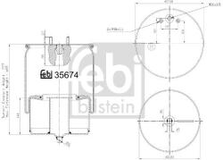 Febi Bilstein Burduf, suspensie pneumatica FEBI BILSTEIN 35674 (35674)