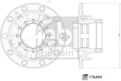 Febi Bilstein Butuc roata FEBI BILSTEIN 176494 (176494)