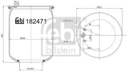 Febi Bilstein Burduf, suspensie pneumatica FEBI BILSTEIN 182871 (182871)