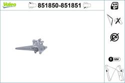 VALEO Mecanism actionare geam VALEO 851850 (851850)