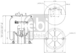 Febi Bilstein Burduf, suspensie pneumatica FEBI BILSTEIN 171756 (171756)
