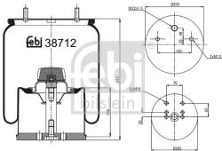 Febi Bilstein Burduf, suspensie pneumatica FEBI BILSTEIN 38712 (38712)