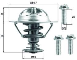 MAHLE Termostat, lichid racire MAHLE TX 202 90D (TX 202 90D)