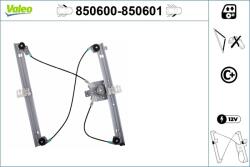 VALEO Mecanism actionare geam VALEO 850600 (850600)