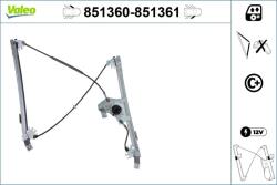 VALEO Mecanism actionare geam VALEO 851360 (851360) - fixbox