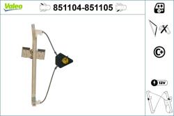 VALEO Mecanism actionare geam VALEO 851104 (851104)