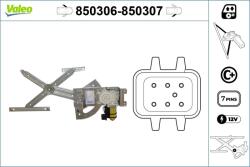 VALEO Mecanism actionare geam VALEO 850306 (850306)