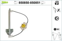 VALEO Mecanism actionare geam VALEO 850850 (850850) - fixbox