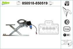 VALEO Mecanism actionare geam VALEO 850518 (850518)