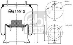Febi Bilstein Burduf, suspensie pneumatica FEBI BILSTEIN 39910 (39910)