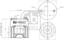Febi Bilstein Burduf, suspensie pneumatica FEBI BILSTEIN 109227 (109227)
