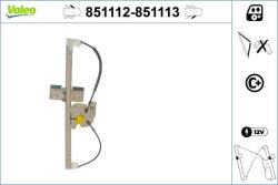 VALEO Mecanism actionare geam VALEO 851112 (851112)
