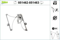 VALEO Mecanism actionare geam VALEO 851462 (851462)