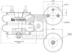 Febi Bilstein Burduf, suspensie pneumatica FEBI BILSTEIN 109085 (109085)