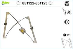 VALEO Mecanism actionare geam VALEO 851122 (851122)
