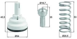 MAHLE Termostat, lichid racire MAHLE TX 182 105D (TX 182 105D)
