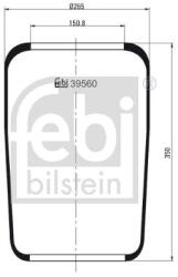 Febi Bilstein Burduf, suspensie pneumatica FEBI BILSTEIN 39560 (39560)