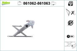 VALEO Mecanism actionare geam VALEO 861062 (861062)
