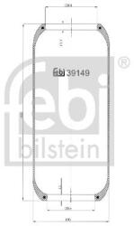 Febi Bilstein Burduf, suspensie pneumatica FEBI BILSTEIN 39149 (39149)