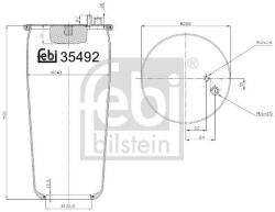 Febi Bilstein Burduf, suspensie pneumatica FEBI BILSTEIN 35492 (35492)