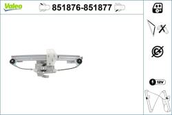 VALEO Mecanism actionare geam VALEO 851876 (851876)