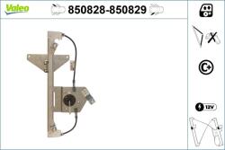 VALEO Mecanism actionare geam VALEO 850828 (850828)