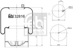 Febi Bilstein Burduf, suspensie pneumatica FEBI BILSTEIN 32816 (32816)