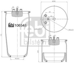 Febi Bilstein Burduf, suspensie pneumatica FEBI BILSTEIN 106548 (106548)