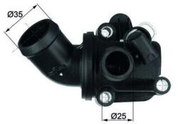 MAHLE Termostat, lichid racire MAHLE TH 3 87 (TH 3 87)