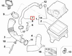 Original Fiat Furtun filtru de aer ORIGINAL FIAT 51800472 (51800472)