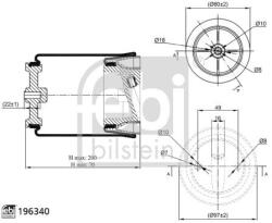 Febi Bilstein Burduf, suspensie pneumatica FEBI BILSTEIN 196340 (196340)