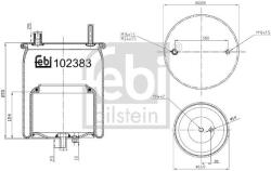 Febi Bilstein Burduf, suspensie pneumatica FEBI BILSTEIN 102383 (102383)