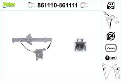 VALEO Mecanism actionare geam VALEO 861110 (861110)