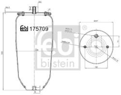 Febi Bilstein Burduf, suspensie pneumatica FEBI BILSTEIN 175709 (175709)